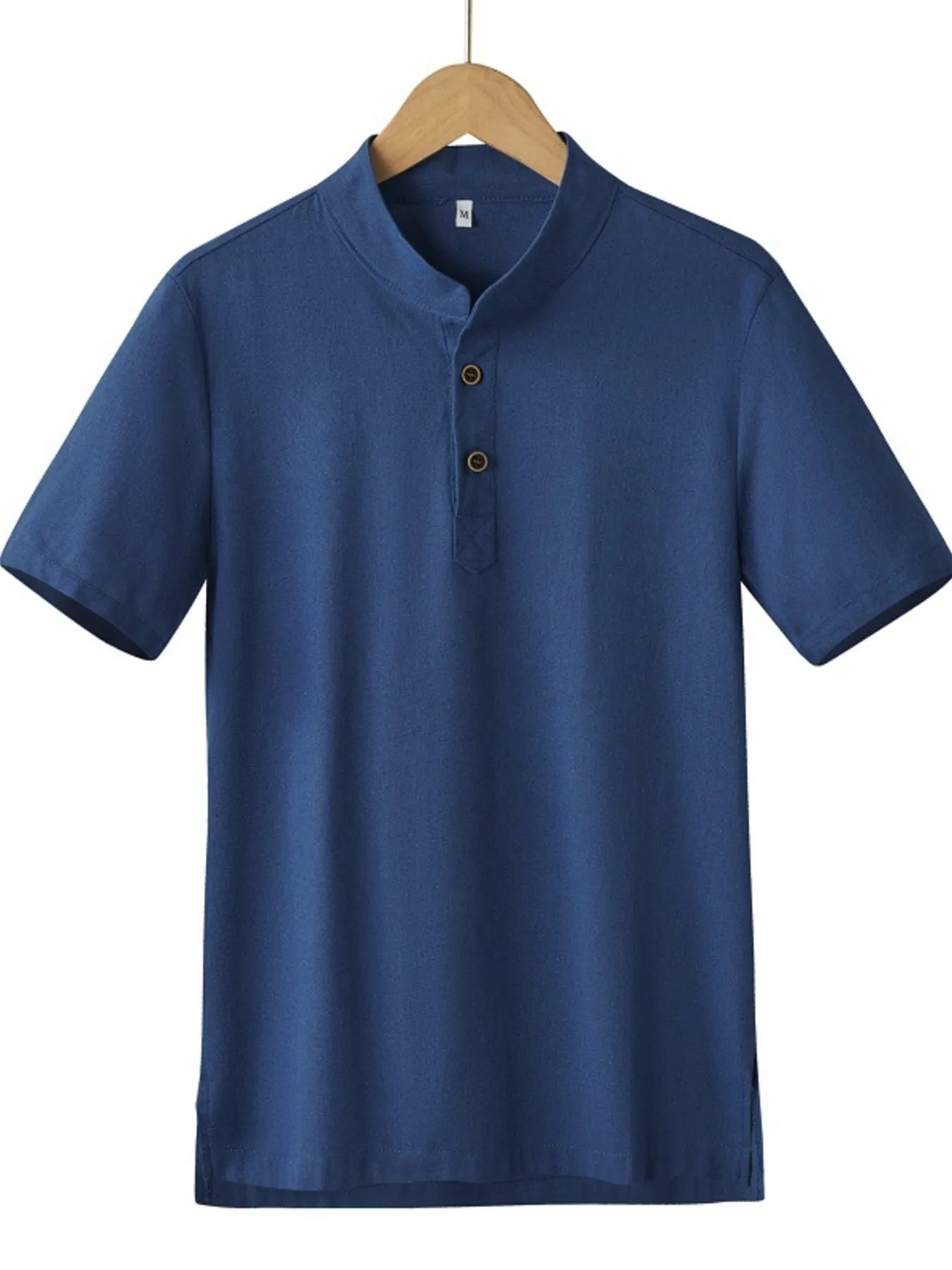 Men's Plus Size Button Detail Short Sleeve Blouse - Tigbul's Variety Fashion Shop
