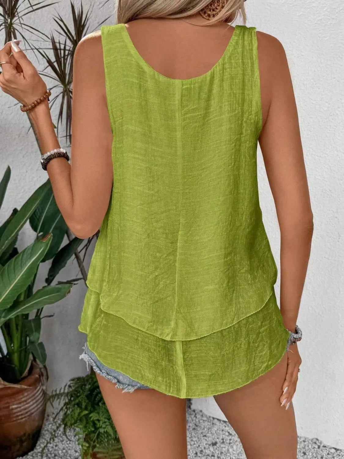Wide Strap Layered Tank - Tigbul's Variety Fashion Shop