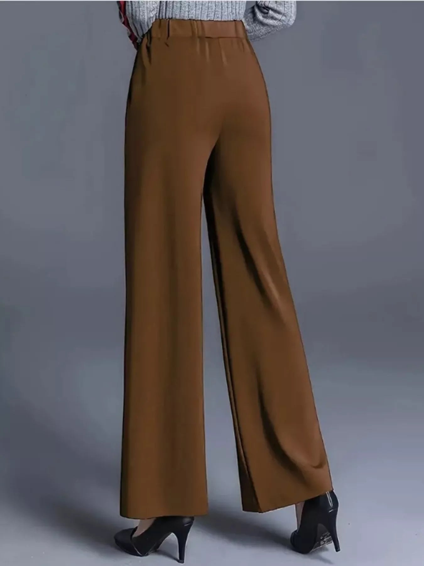 High-Waisted Wide Leg Pants - Tigbul's Variety Fashion Shop