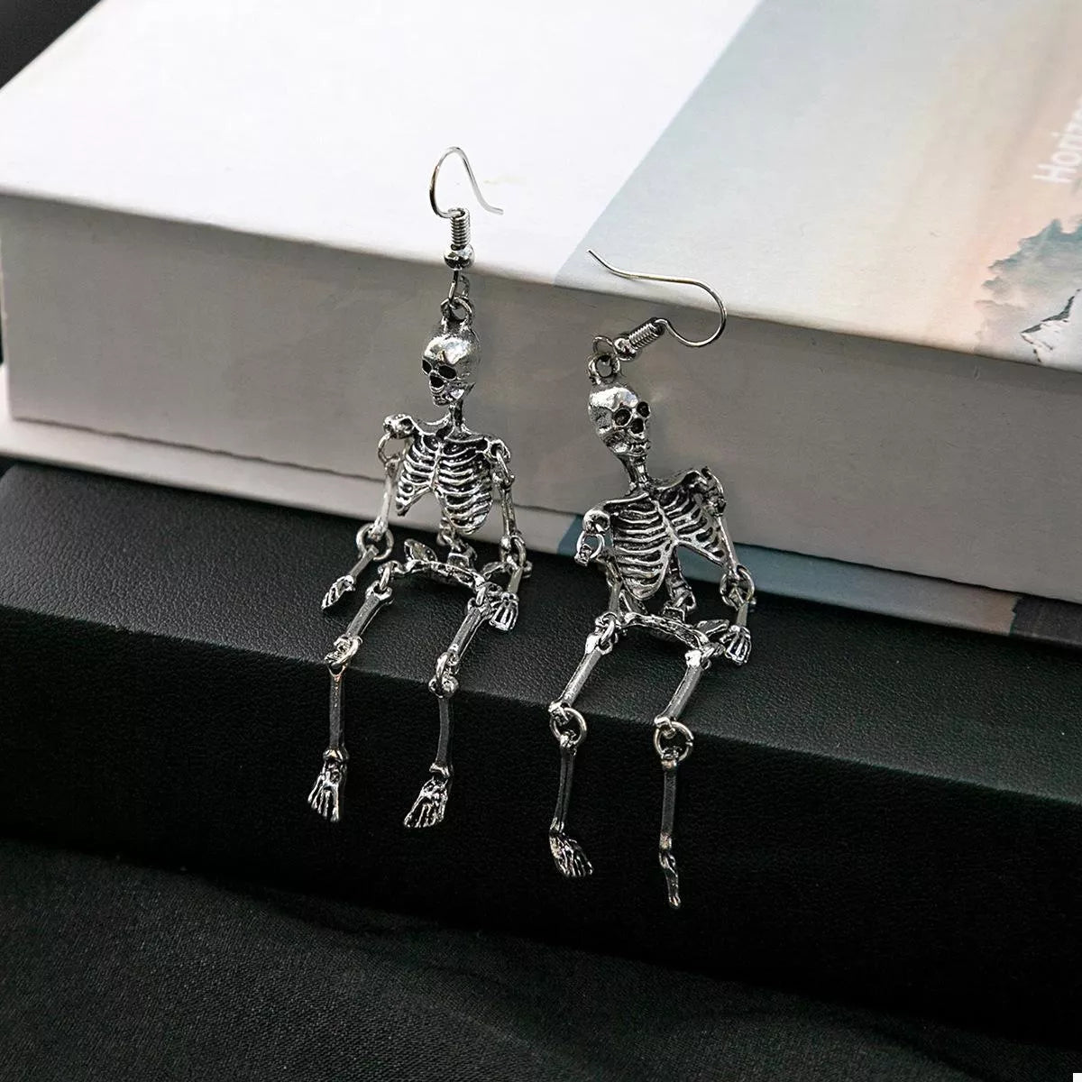 Halloween Skeleton Dangle Earrings - Tigbul's Variety Fashion Shop