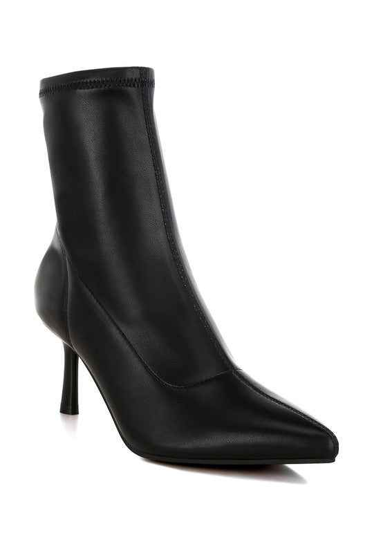 Pumila Stiletto Heel Sock Boots - Tigbul's Variety Fashion Shop
