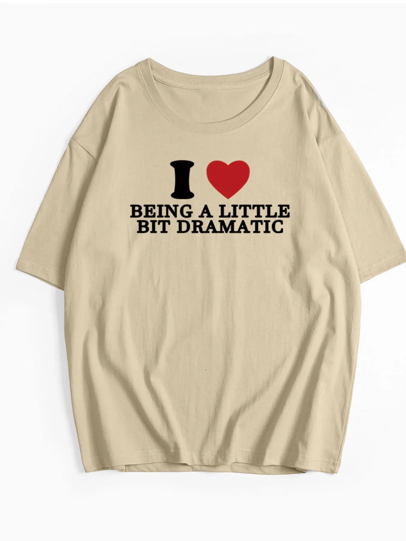 Plus Size Letter Graphic Round Neck Short Sleeve T-Shirt - Tigbul's Variety Fashion Shop