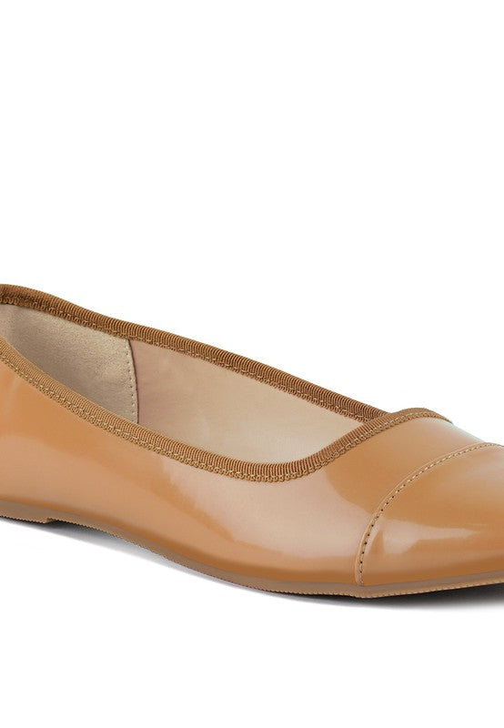 CAMELLA ROUND TOE BALLERINA FLAT SHOES - Tigbul's Variety Fashion Shop