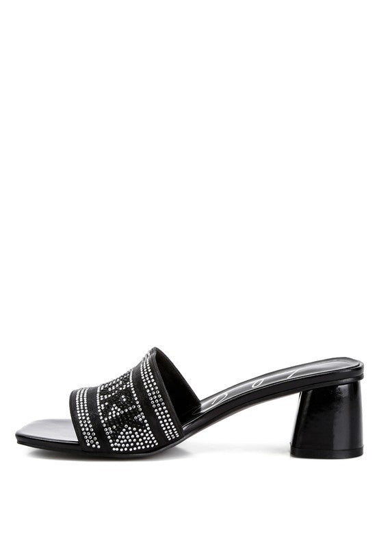Studio 55 Diamante Embellished New York Sandals - Tigbul's Variety Fashion Shop