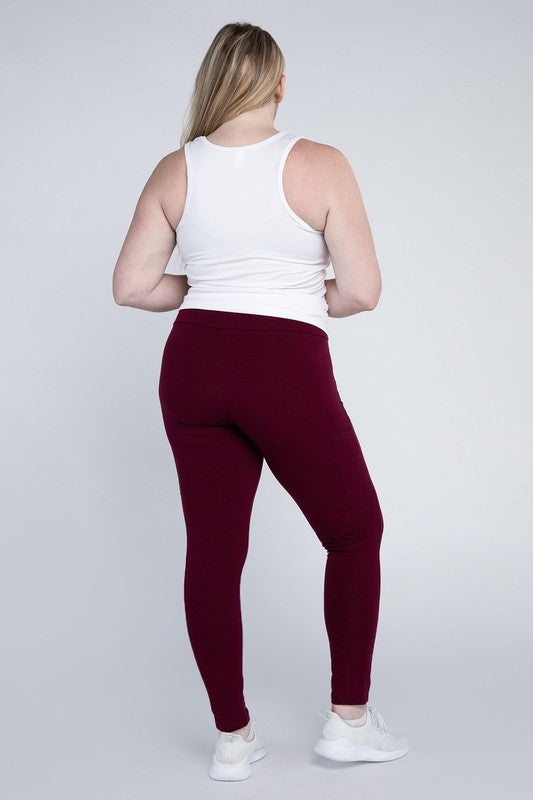 Plus Everyday Leggings with Pockets - Tigbul's Variety Fashion Shop