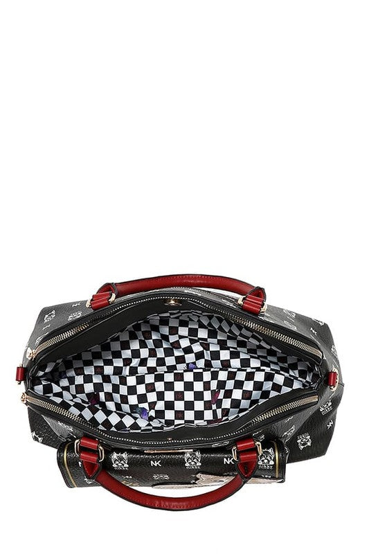 Nicole Lee USA Eco-Leather Cat Dome Bag - Tigbul's Variety Fashion Shop