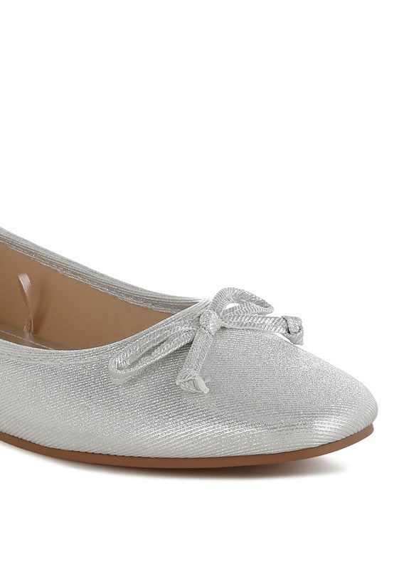 Agshin Metallic Ballet Flats - Tigbul's Variety Fashion Shop