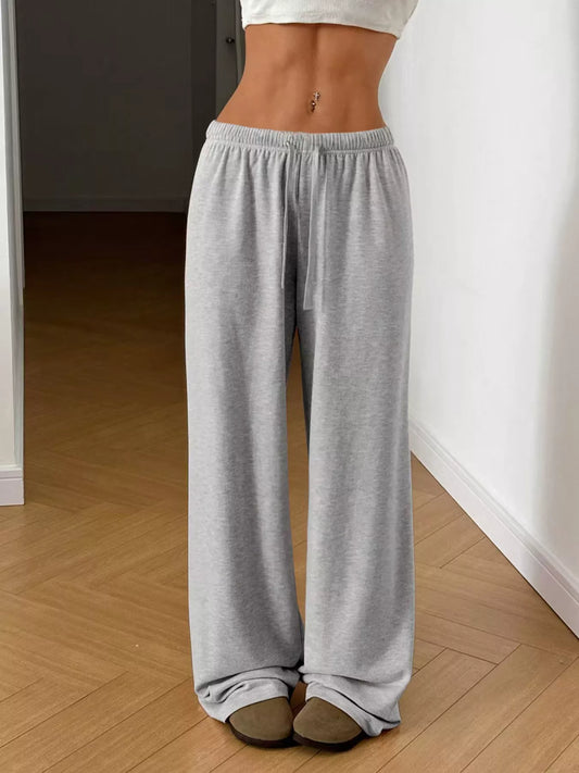 Drawstring Wide Leg Pants - Tigbul's Variety Fashion Shop
