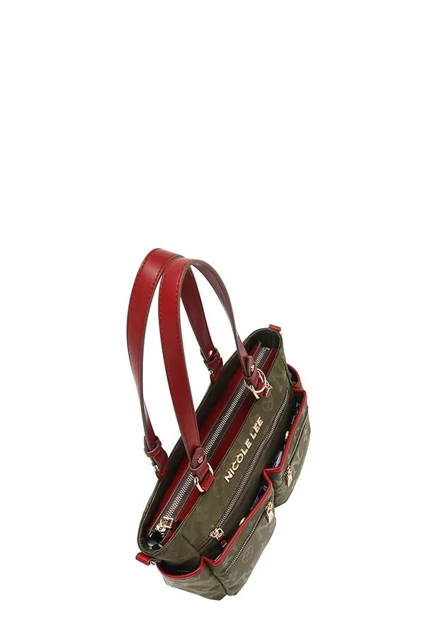 Nicole Lee USA Multi-Compartment Convertible Tote Bag - Tigbul's Variety Fashion Shop