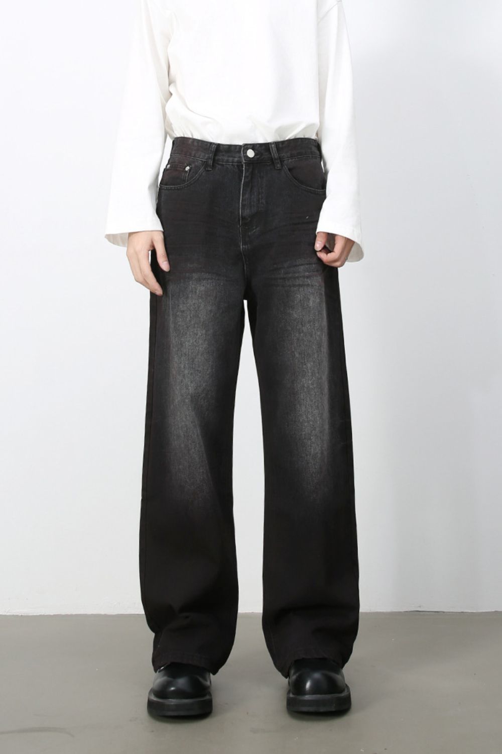 Men's Loose Fit Jeans with Pockets - Tigbul's Variety Fashion Shop