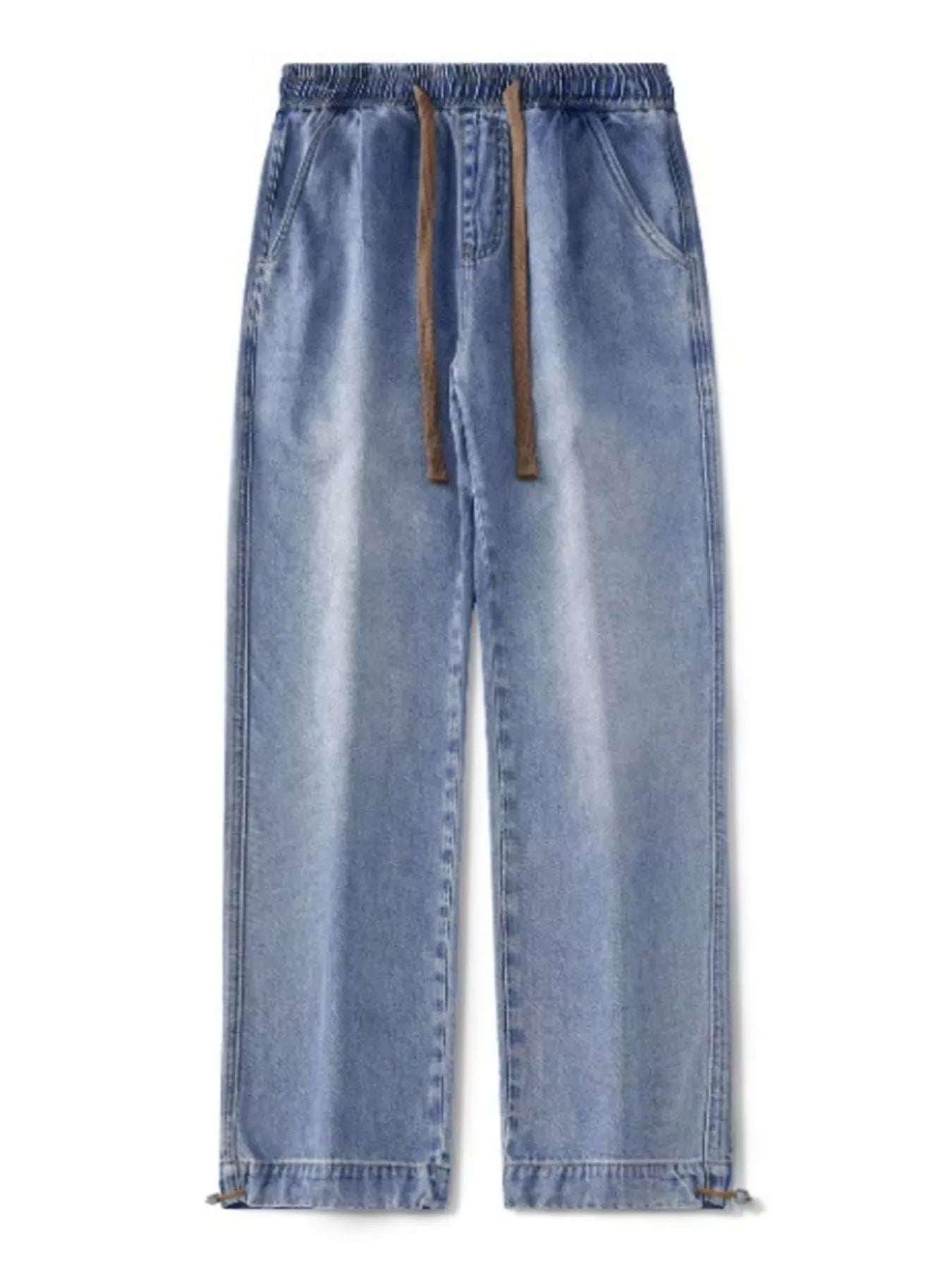 Men's Wide Leg Relaxed Fit Jeans - Tigbul's Variety Fashion Shop