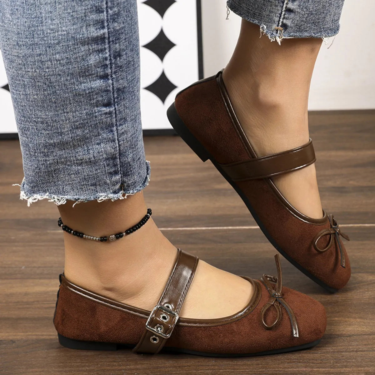 Square Toe Flats Slip-Ons - Tigbul's Variety Fashion Shop