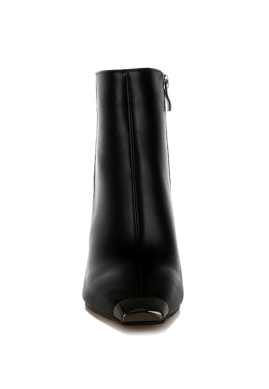 Orca Metallic Cap Toe Faux Leather Boots - Tigbul's Variety Fashion Shop