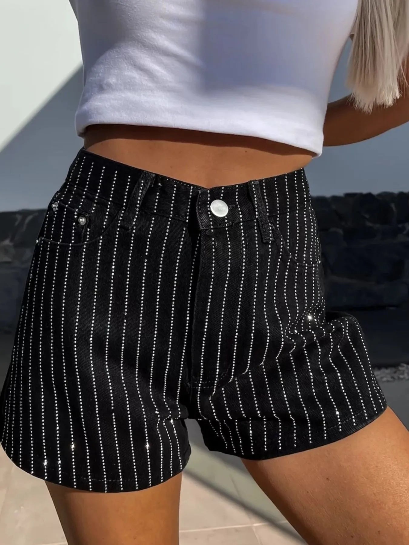 High Waist Wash Denim Shorts - Tigbul's Variety Fashion Shop