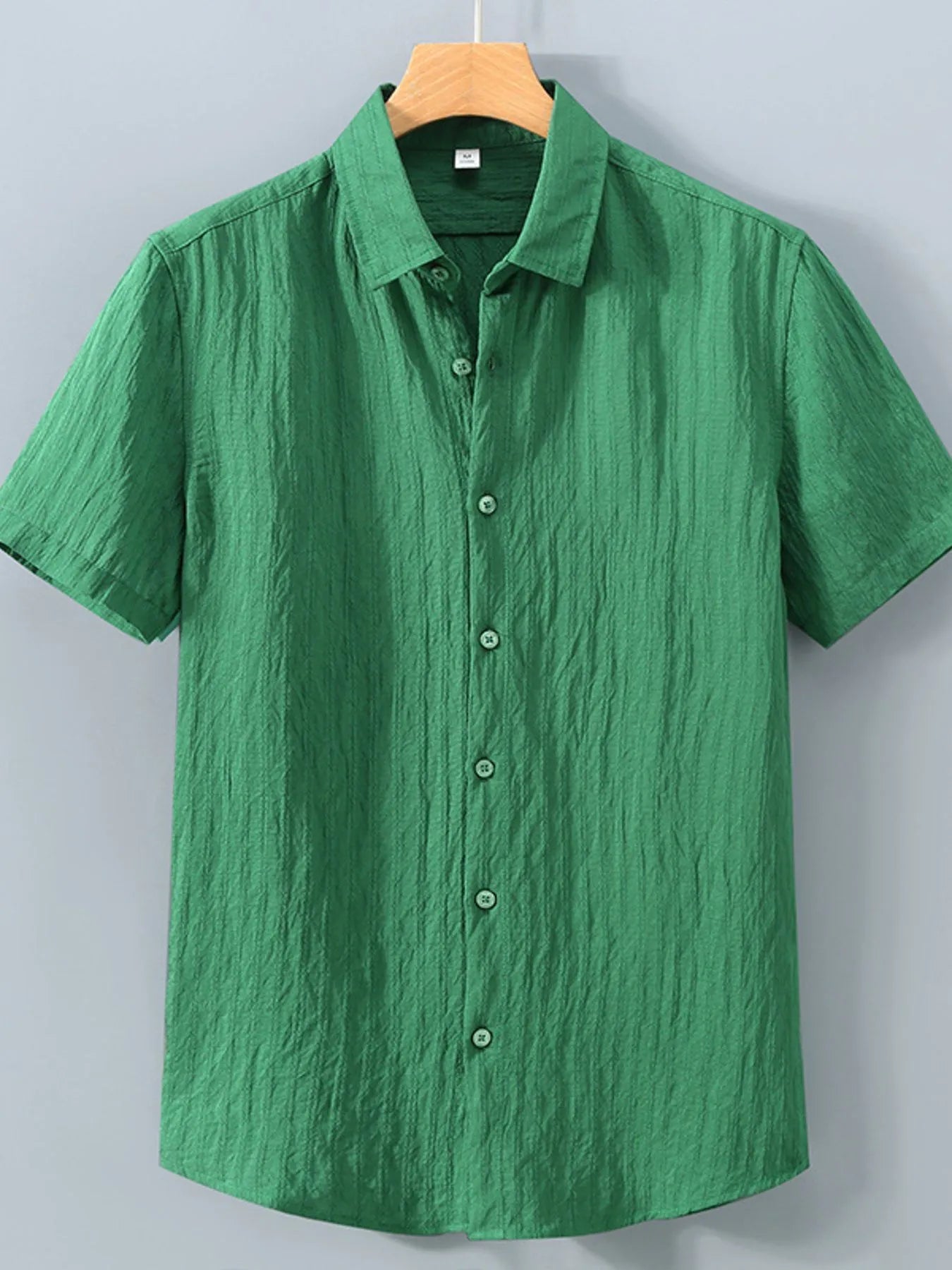 Men's Plus Size Button Up Short Sleeve Shirt - Tigbul's Variety Fashion Shop