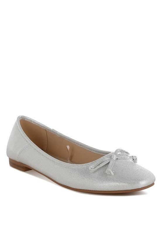 Agshin Metallic Ballet Flats - Tigbul's Variety Fashion Shop
