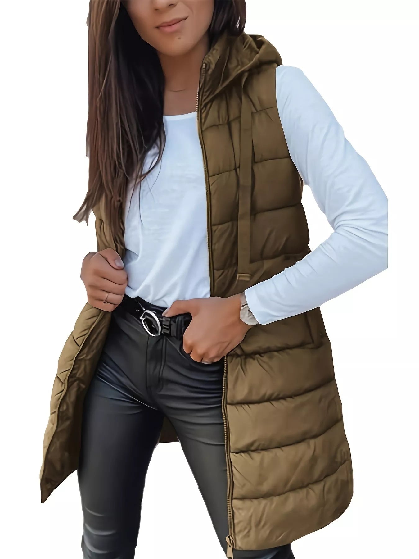 Zip Up Hooded Winter Coat - Tigbul's Variety Fashion Shop