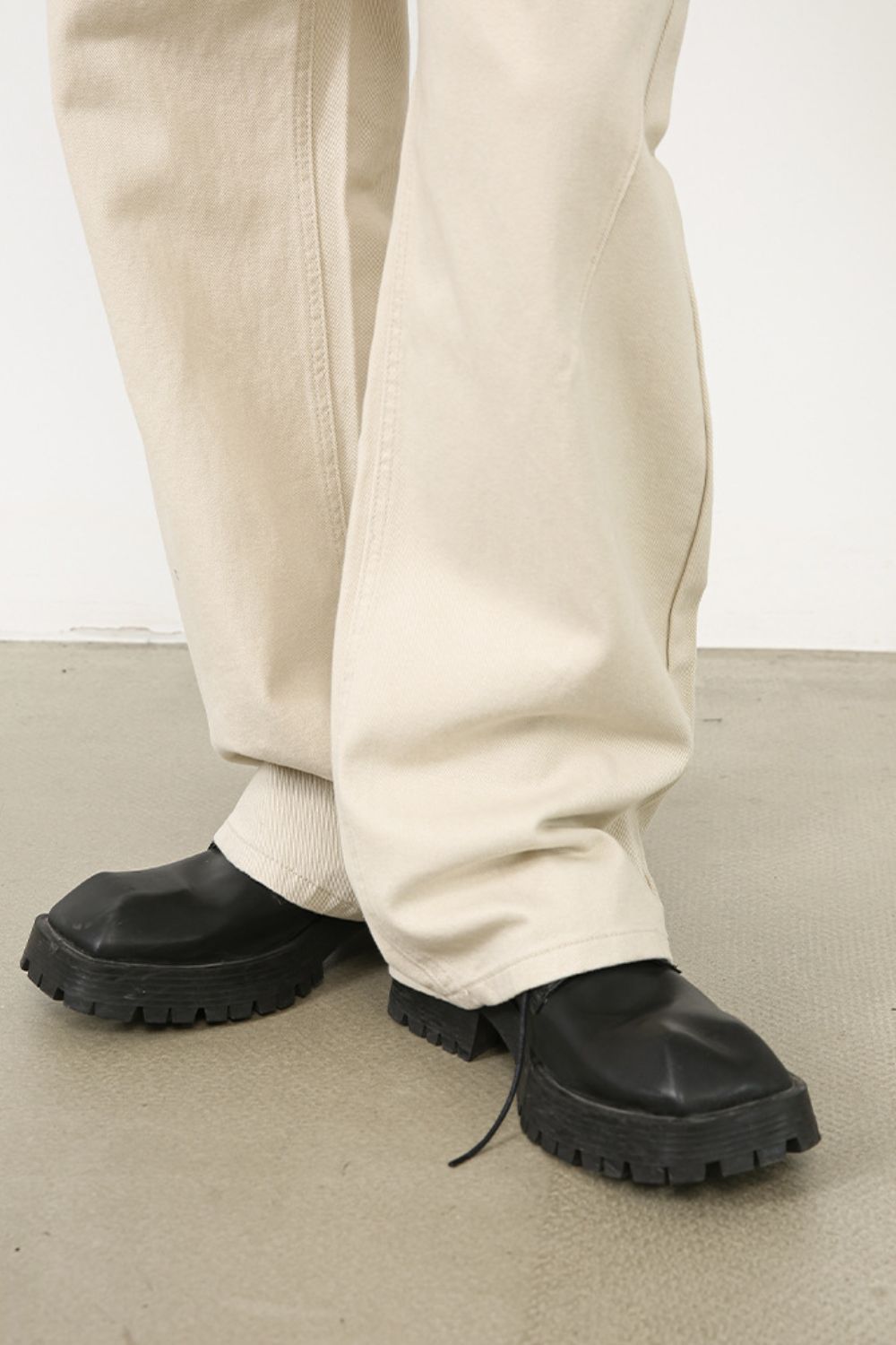 Men's Baggy Beige Jeans with Pockets - Tigbul's Variety Fashion Shop