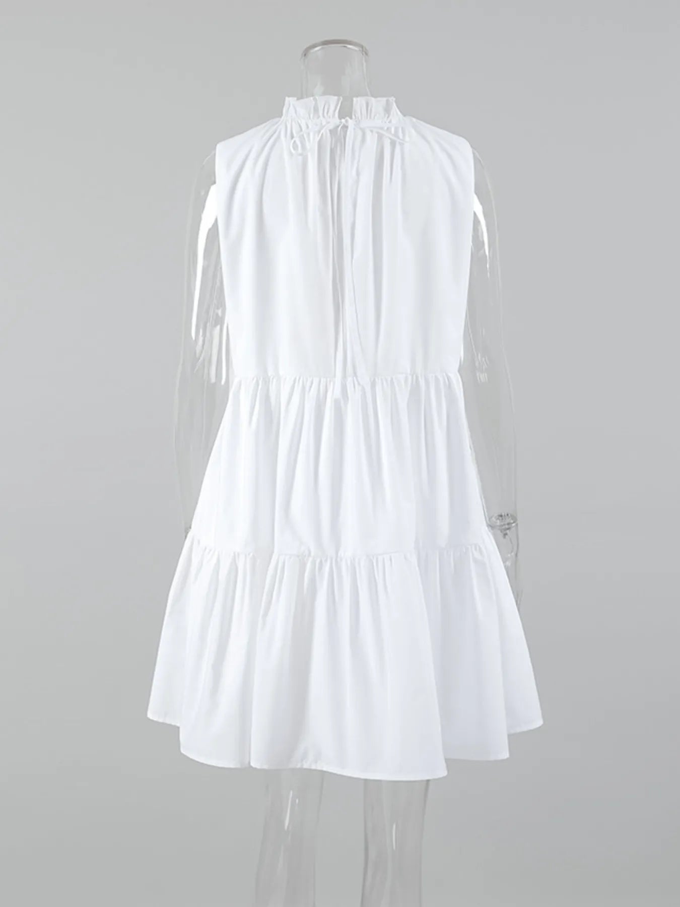 Tiered Sleeveless Summer Mini Dress - Tigbul's Variety Fashion Shop