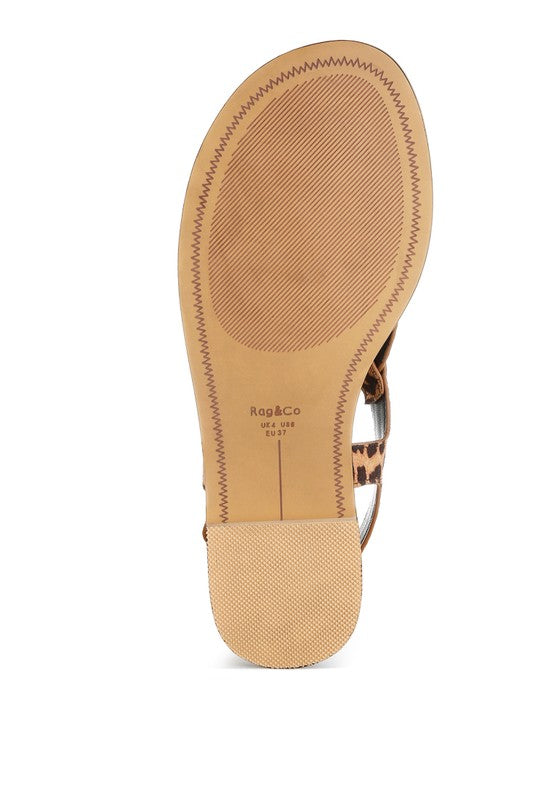 Venusa Leopard Print Buckled Flats - Tigbul's Variety Fashion Shop