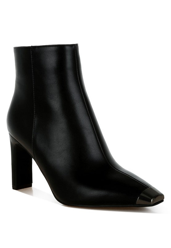 Orca Metallic Cap Toe Faux Leather Boots - Tigbul's Variety Fashion Shop