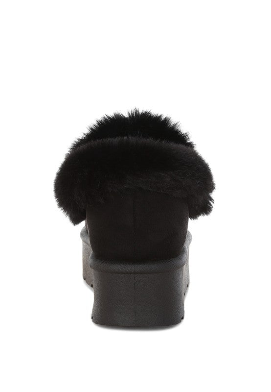 Zeta Charm Detail Slip On Snow Boots - Tigbul's Variety Fashion Shop