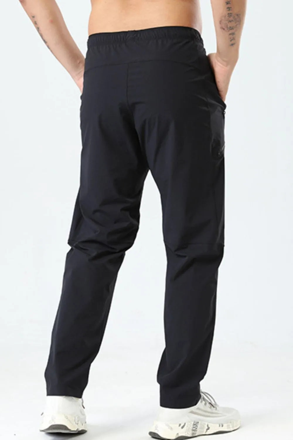 Men's Plus Size Elastic Waist Loose Fit Pants - Tigbul's Variety Fashion Shop