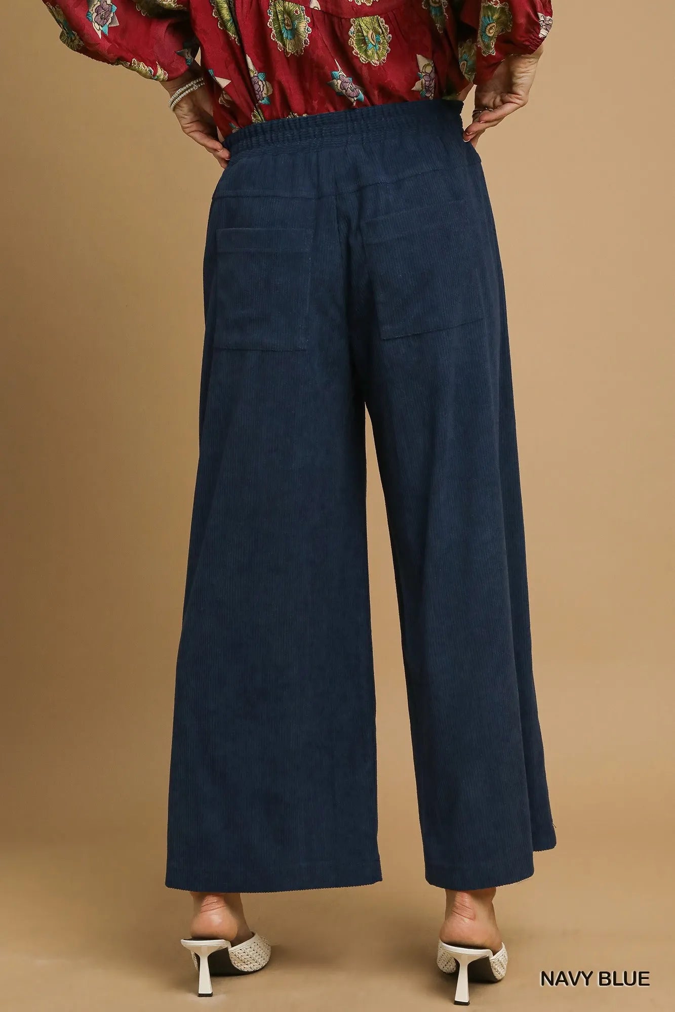 Umgee Wide-Leg Corduroy Pants - Tigbul's Variety Fashion Shop