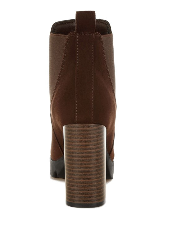 SONIA BLOCK HEELED BOOTS - Tigbul's Variety Fashion Shop
