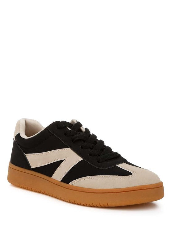 Zoomer Contrasting Patchwork Chunky Sneakers - Tigbul's Variety Fashion Shop