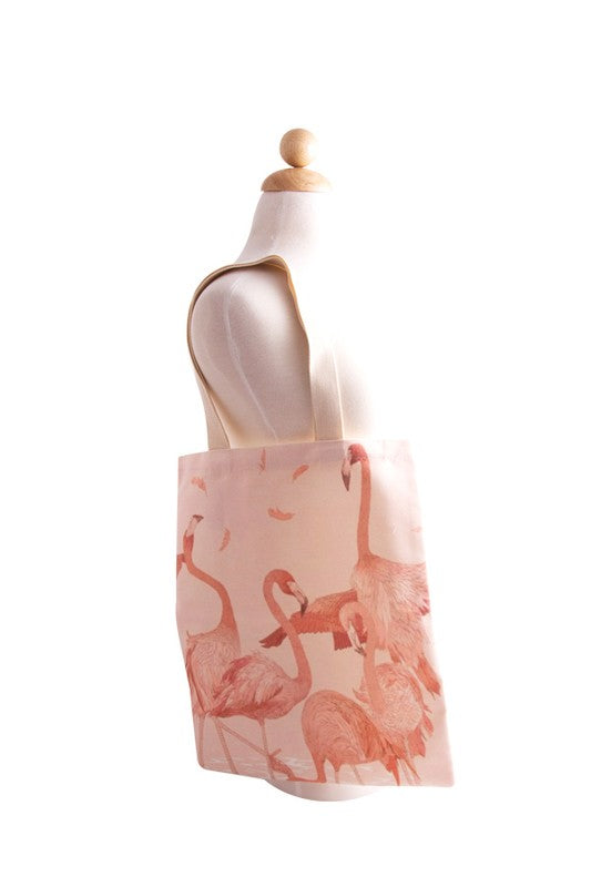 FLAMINGO DESIGN ECO BAG - Tigbul's Variety Fashion Shop