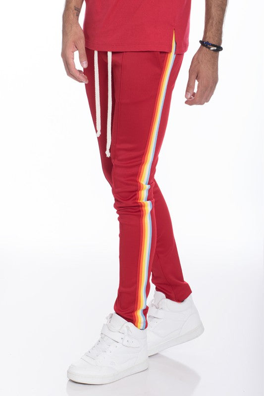 RAINBOW TAPE TRACK PANTS - Tigbul's Variety Fashion Shop