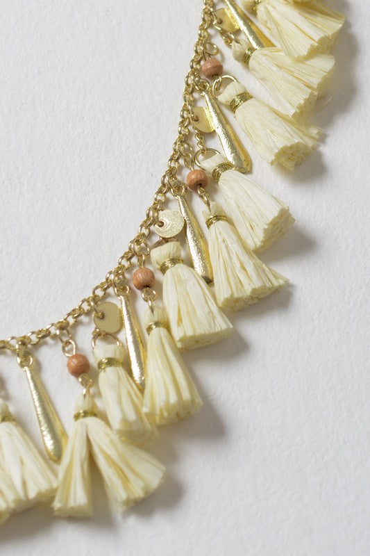 Solid Tassel Chain Fashion Necklace - Tigbul's Variety Fashion Shop