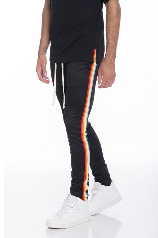 RAINBOW TAPE TRACK PANTS - Tigbul's Variety Fashion Shop
