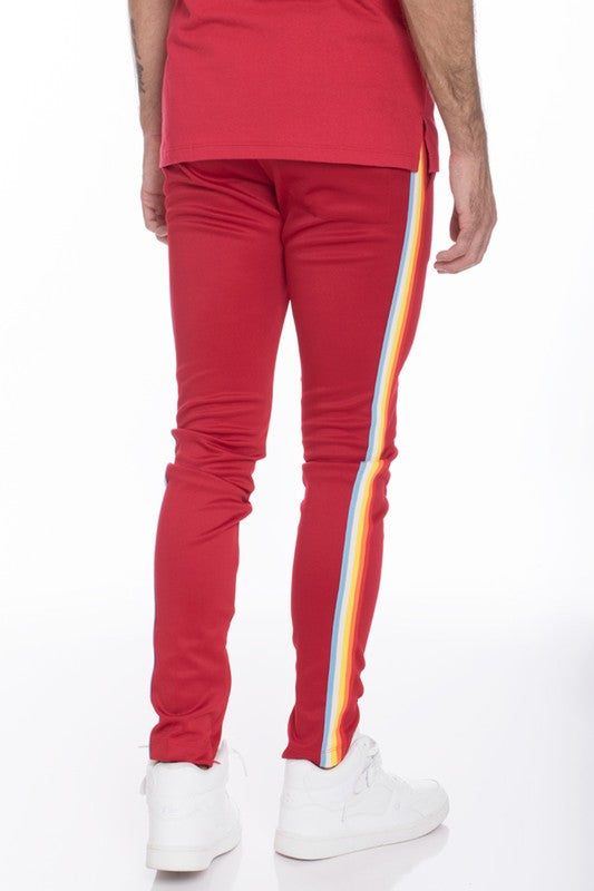 RAINBOW TAPE TRACK PANTS - Tigbul's Variety Fashion Shop