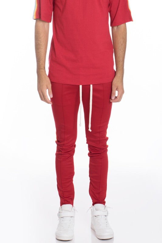 RAINBOW TAPE TRACK PANTS - Tigbul's Variety Fashion Shop