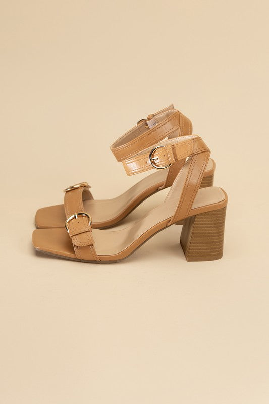 TREATY-S Buckle Sandal Heel - Tigbul's Variety Fashion Shop