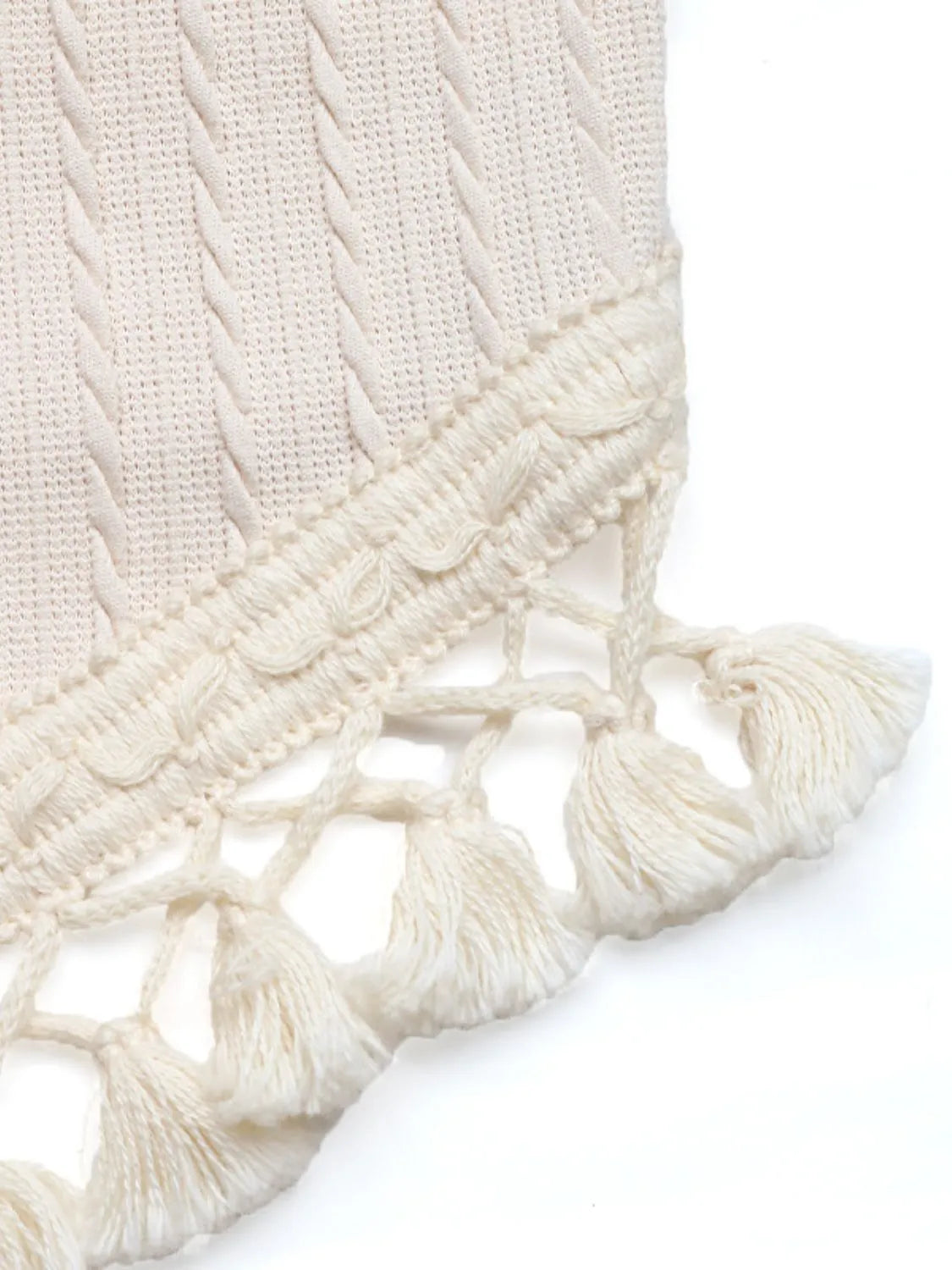 Grecian Neck Cami with Tassels - Tigbul's Variety Fashion Shop