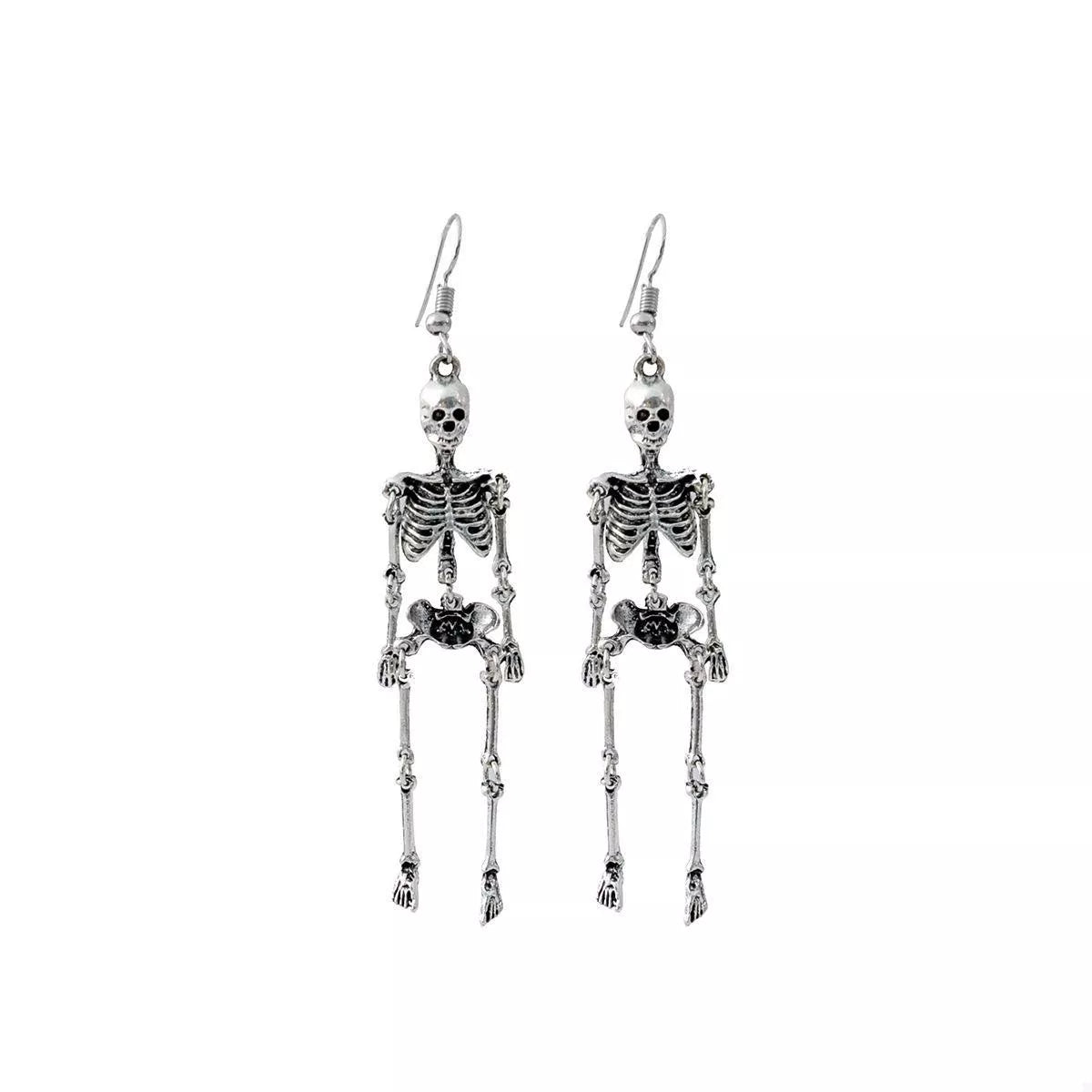 Halloween Skeleton Dangle Earrings - Tigbul's Variety Fashion Shop