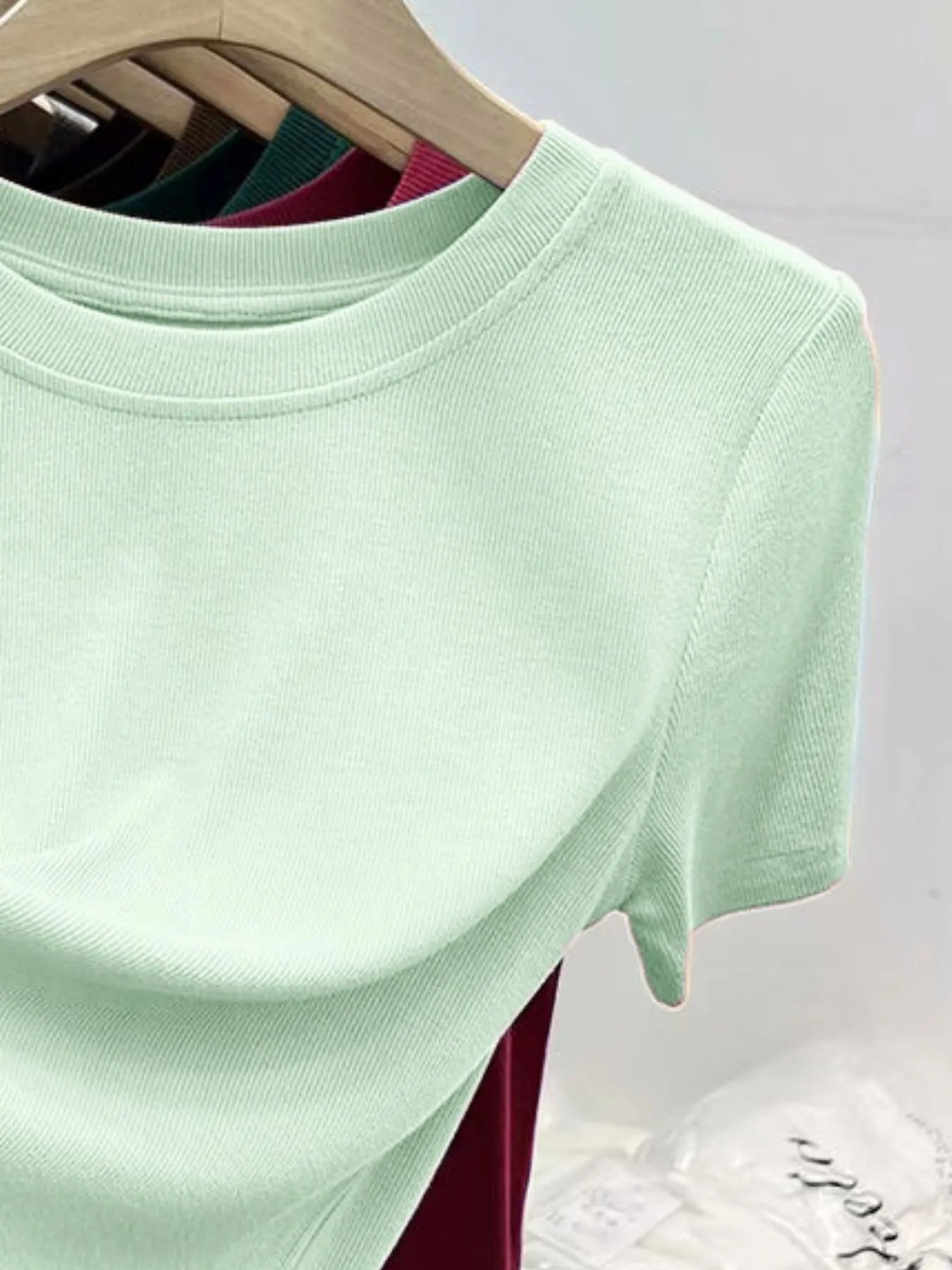 Crew Neck Short Sleeve T-Shirt - Tigbul's Variety Fashion Shop