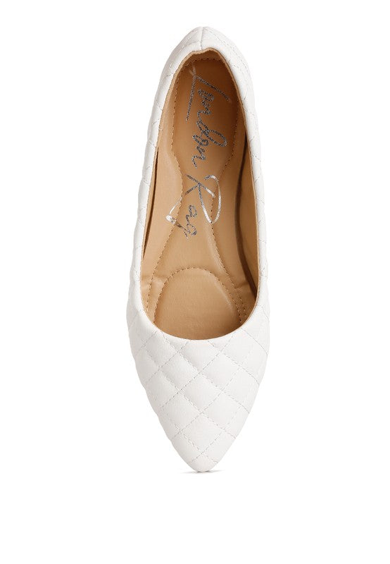Rikhani Quilted Detail Ballet Flats - Tigbul's Variety Fashion Shop