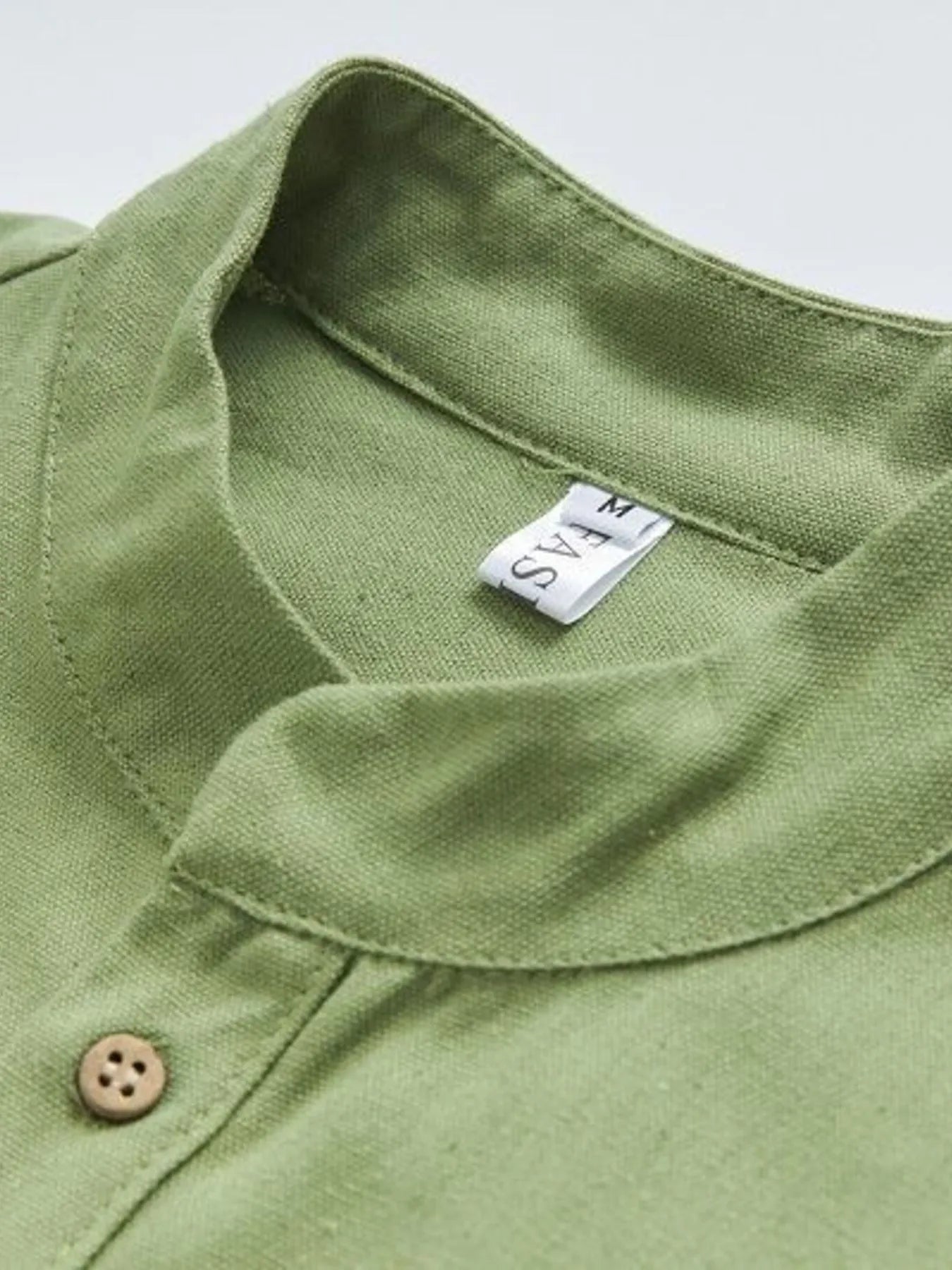 Men's Plus Size Button Detail Long Sleeve Blouse - Tigbul's Variety Fashion Shop