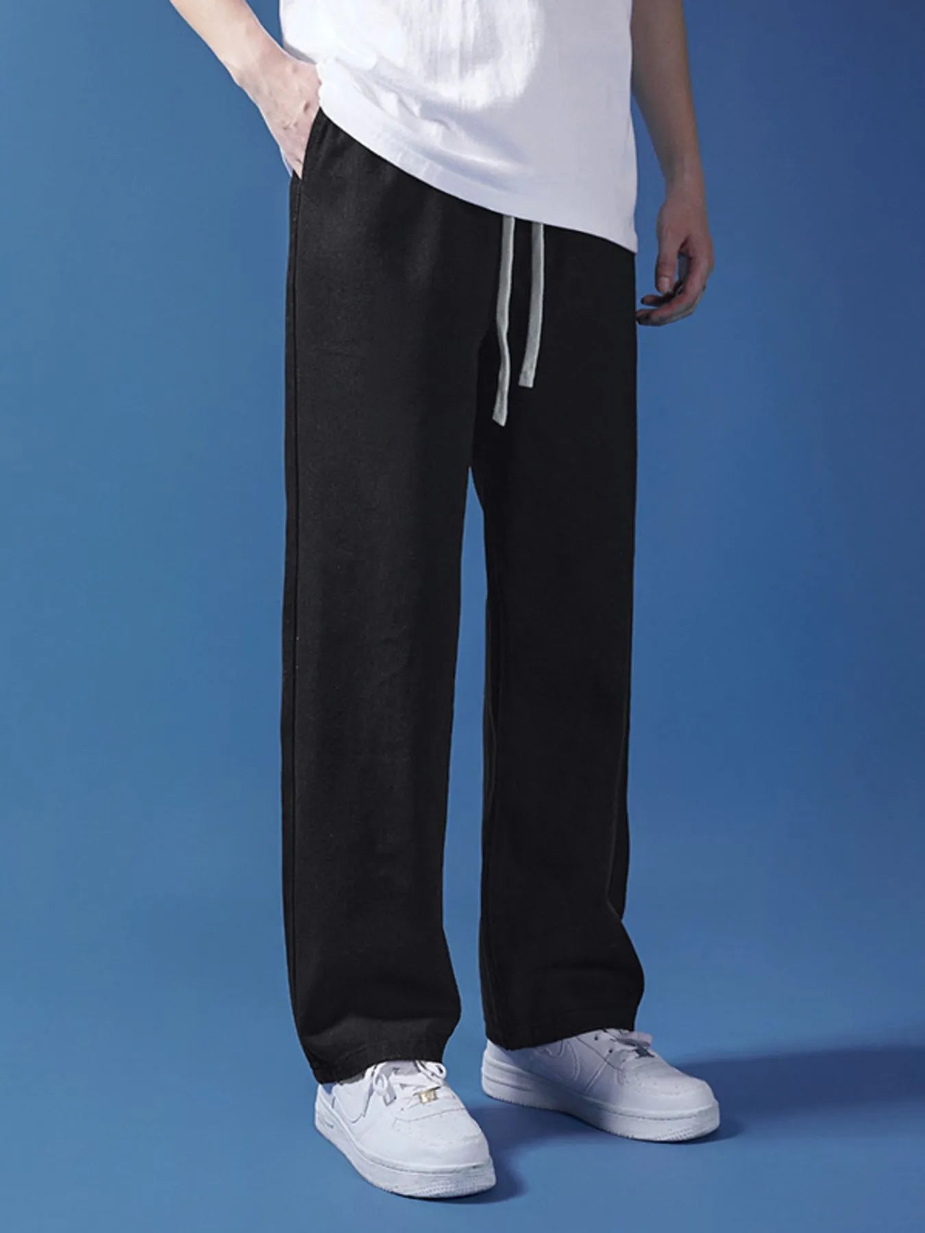 Men's Full Size Drawstring Relaxed Fit Jeans Plus Size - Tigbul's Variety Fashion Shop