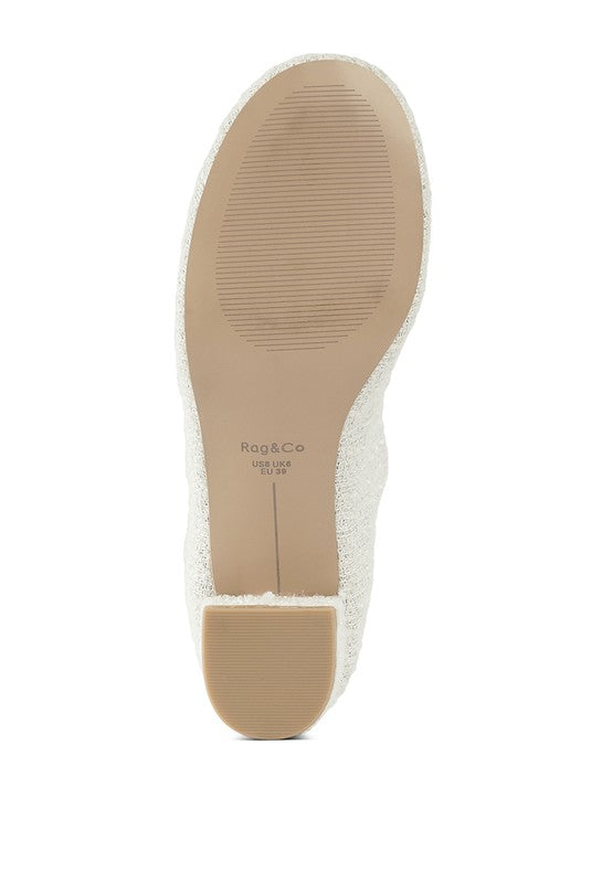 Antara Tweed Mary Jane Sandals - Tigbul's Variety Fashion Shop