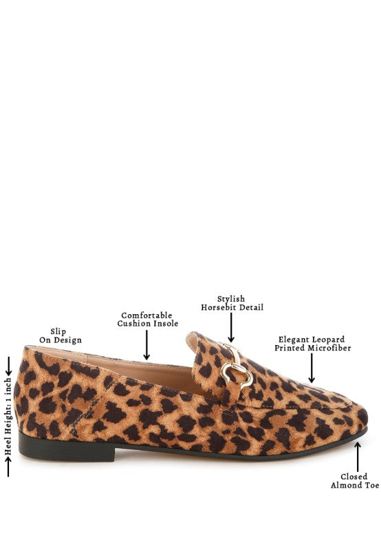 Noltas Horsebit Embellished Flat Loafers - Tigbul's Variety Fashion Shop