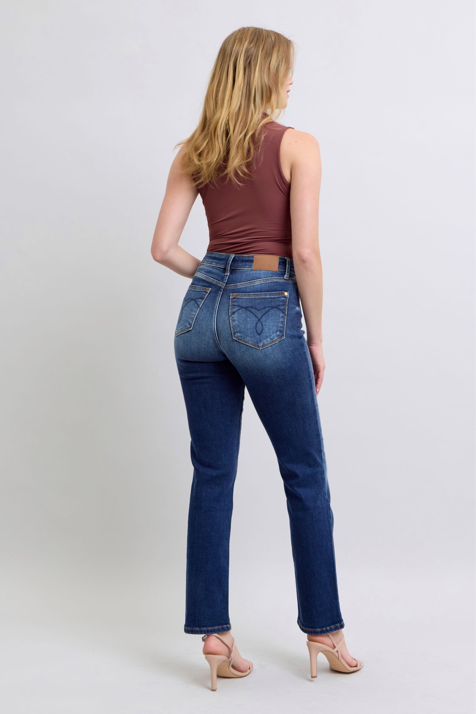 Judy Blue Full Size Washed Straight Leg Jeans with Pockets - Tigbul's Variety Fashion Shop