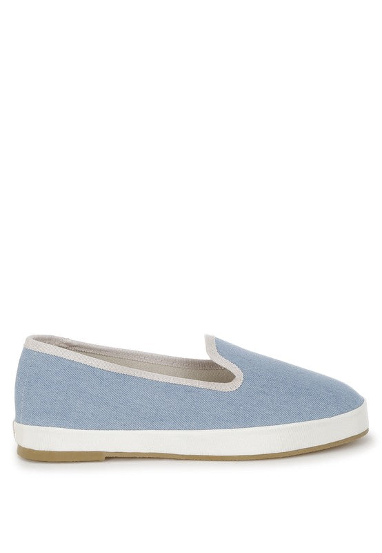 Palin Denim Slip On Loafers - Tigbul's Variety Fashion Shop