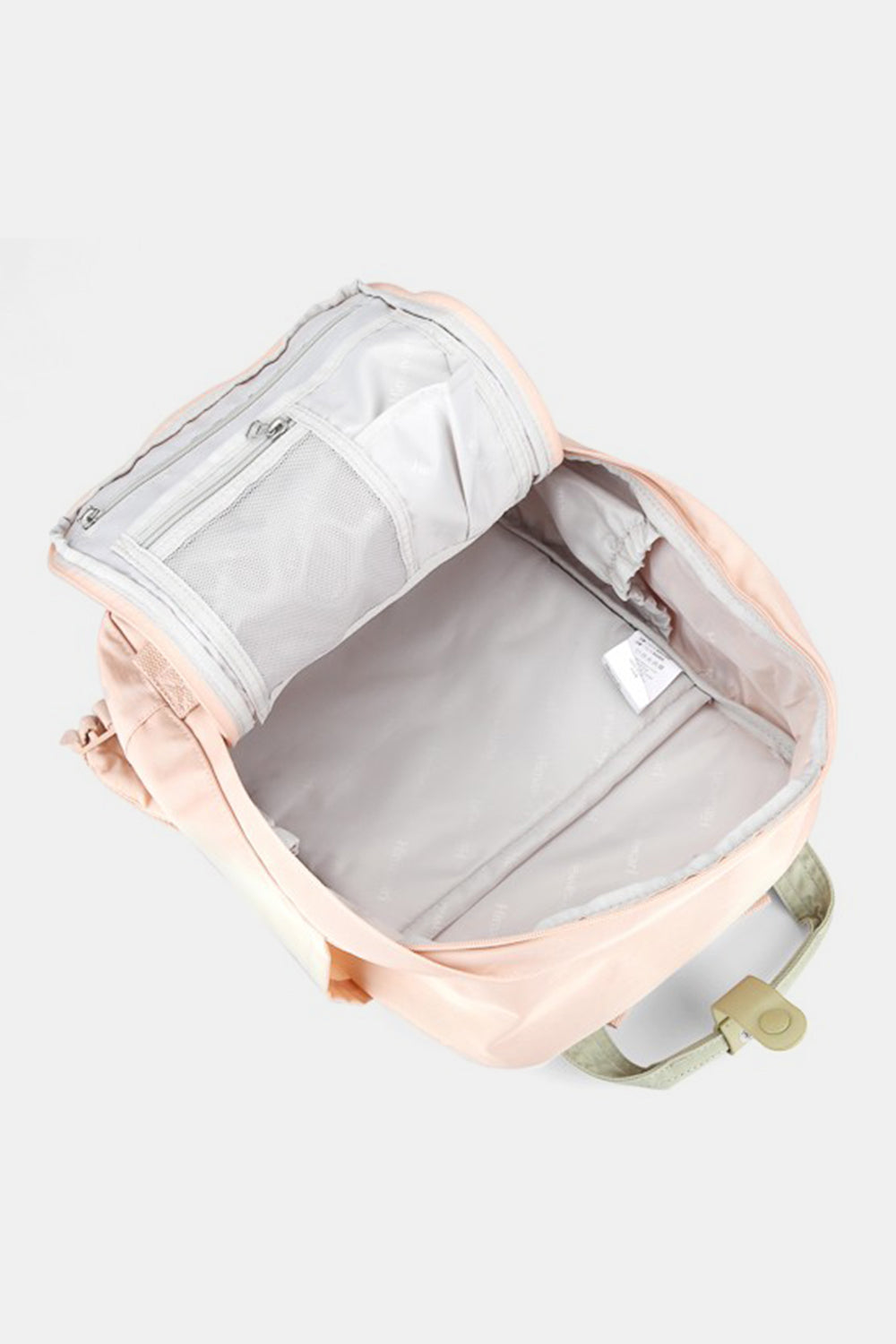Himawari Contrast Waterproof Canvas Backpack Bag with Round Label - Tigbul's Variety Fashion Shop