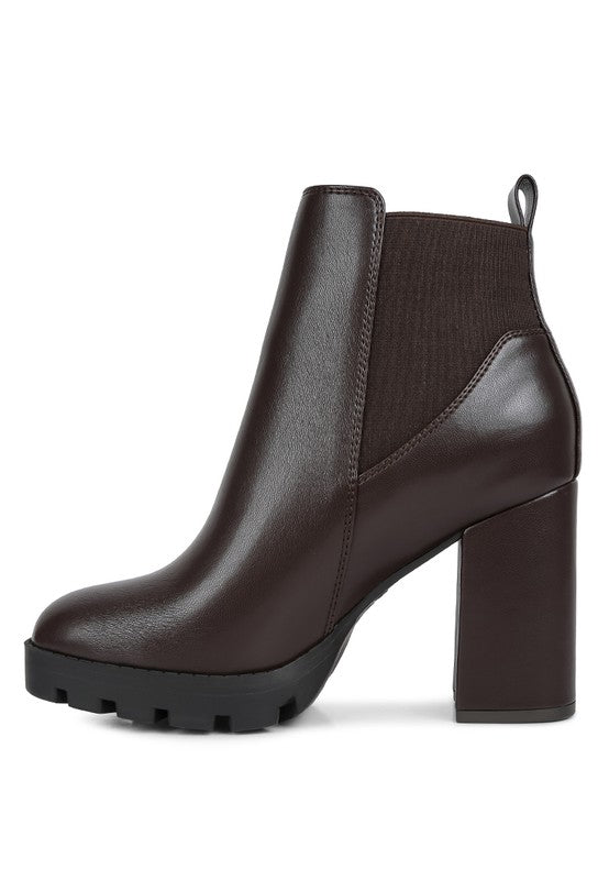 High Block Heel Chelsea Boots - Tigbul's Variety Fashion Shop