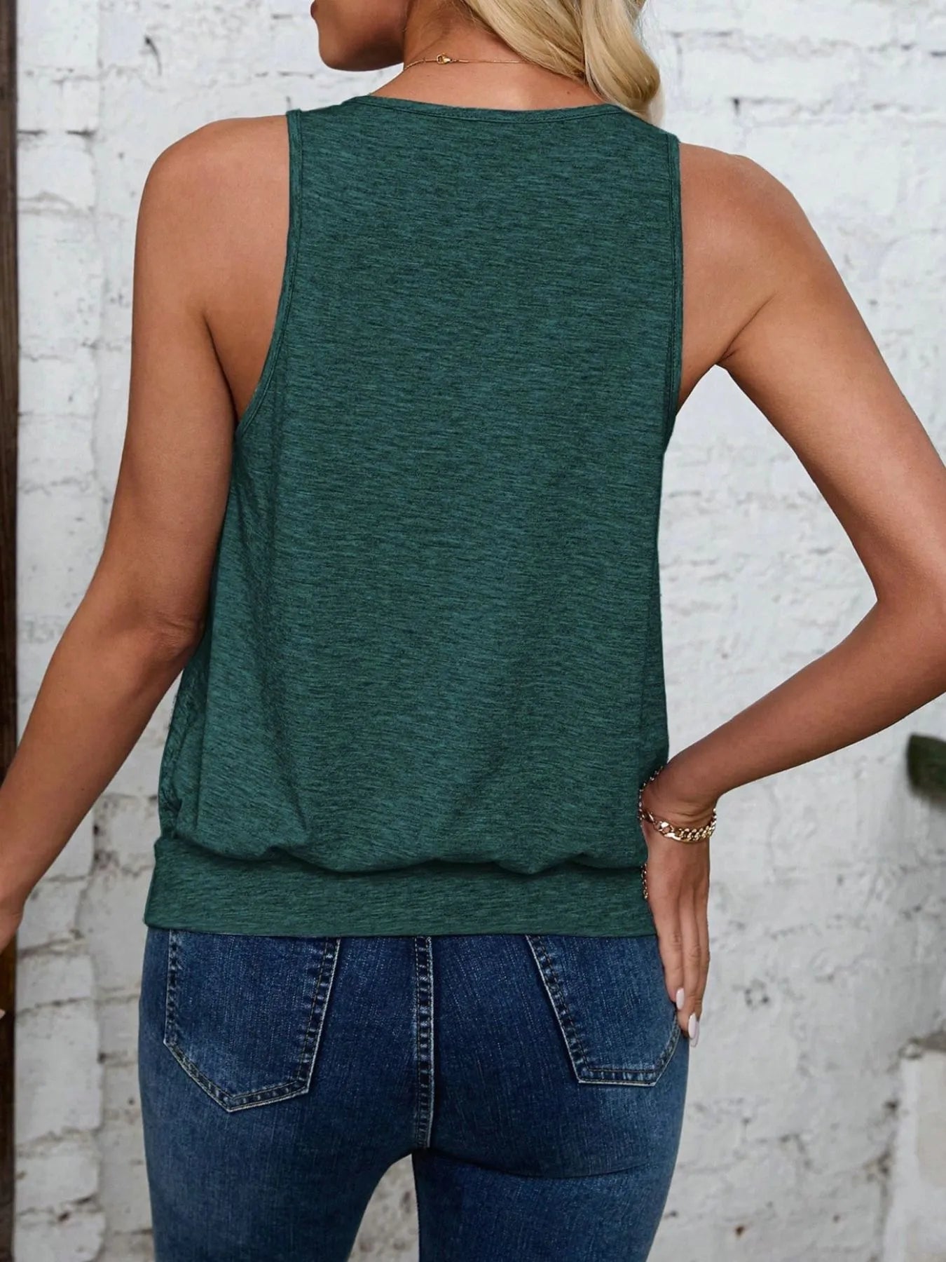 Solid V-Neck Tank - Tigbul's Variety Fashion Shop
